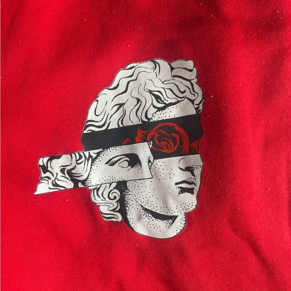 Red Drawstring Sweatpants - Picture 5 of 5